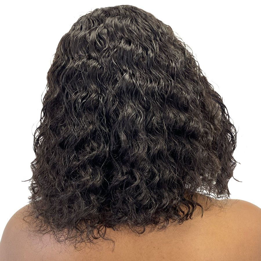 
                  
                    10"Waterwave T-Part Lace Wig- Black-13A Grade-back
                  
                