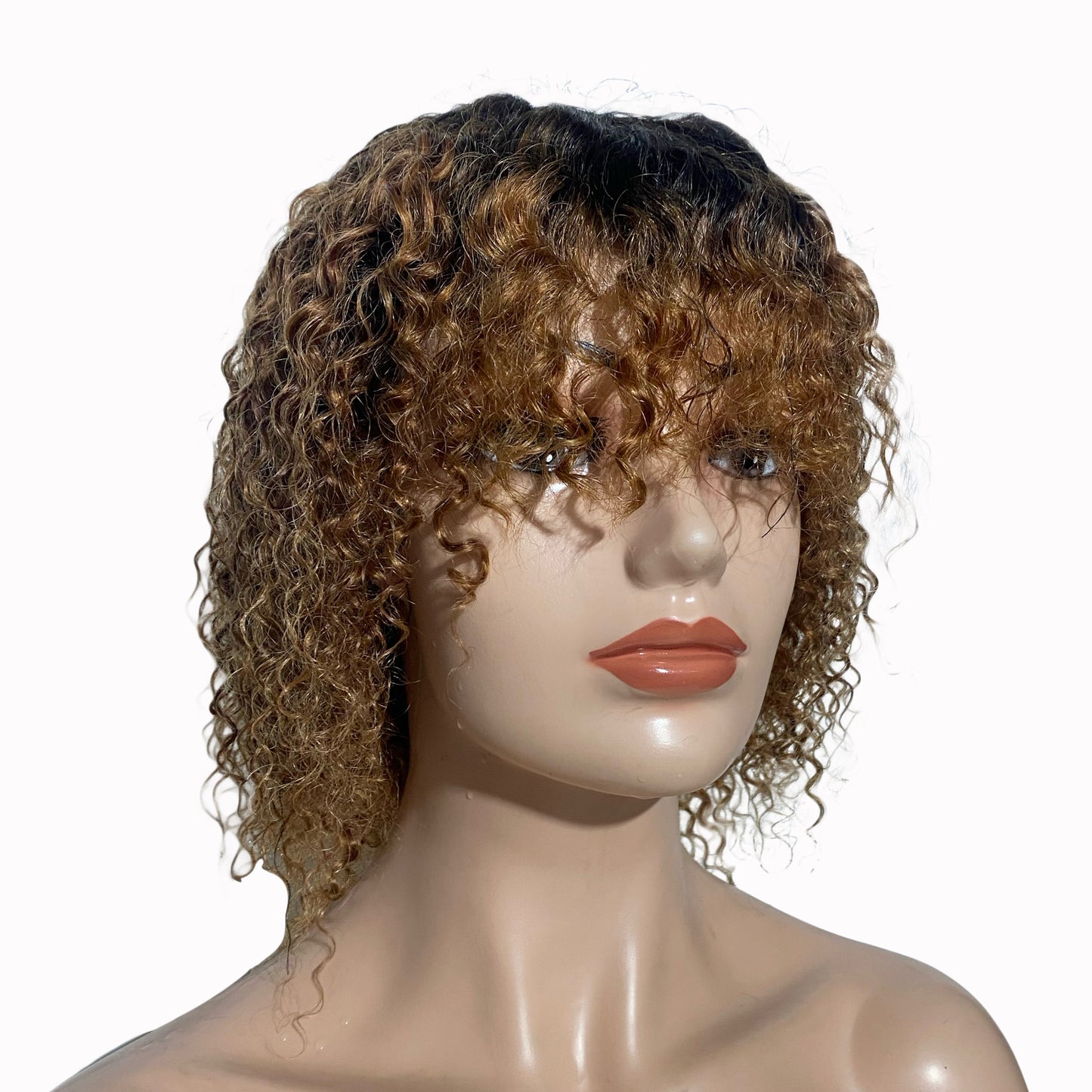 
                  
                    12" Malaysian Curls Fringe Wig - # Blonde - 13A Grade
                  
                