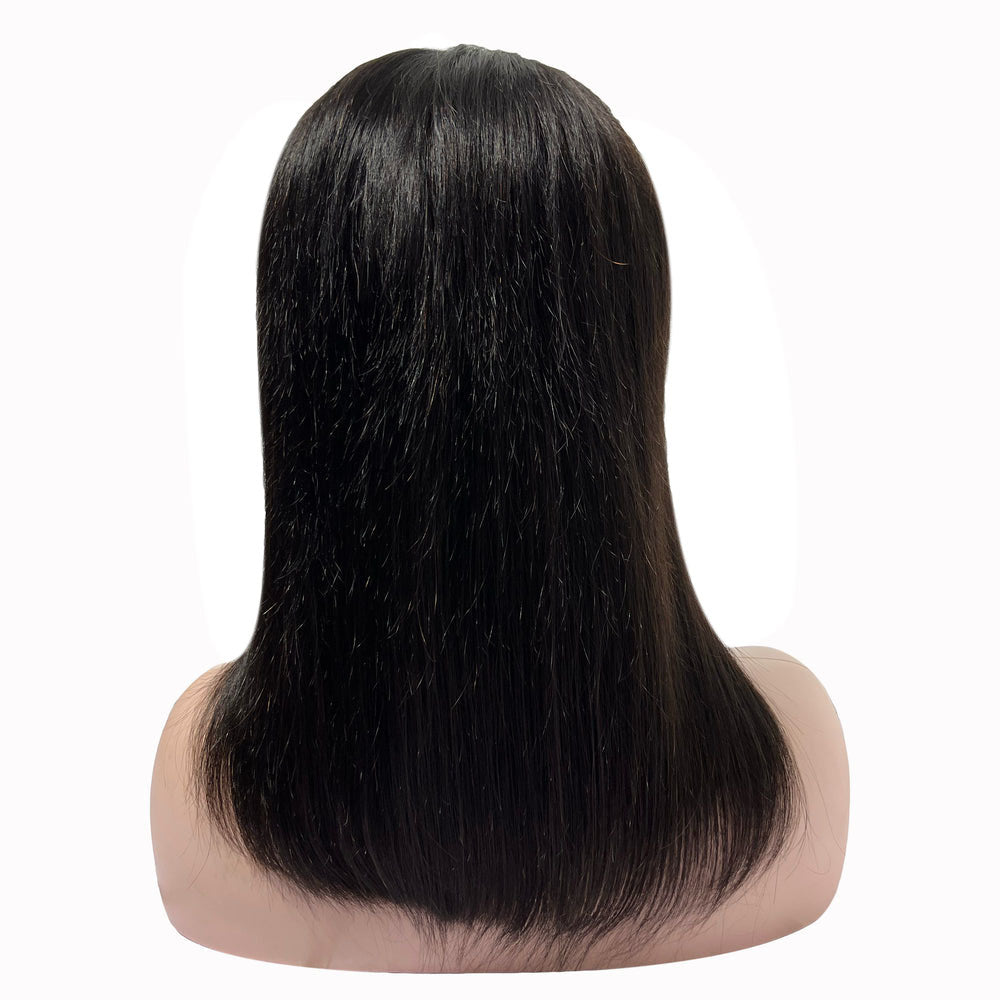 
                  
                    20" Straight Human Hair One- Way Lace Wig - 1# Black- back
                  
                