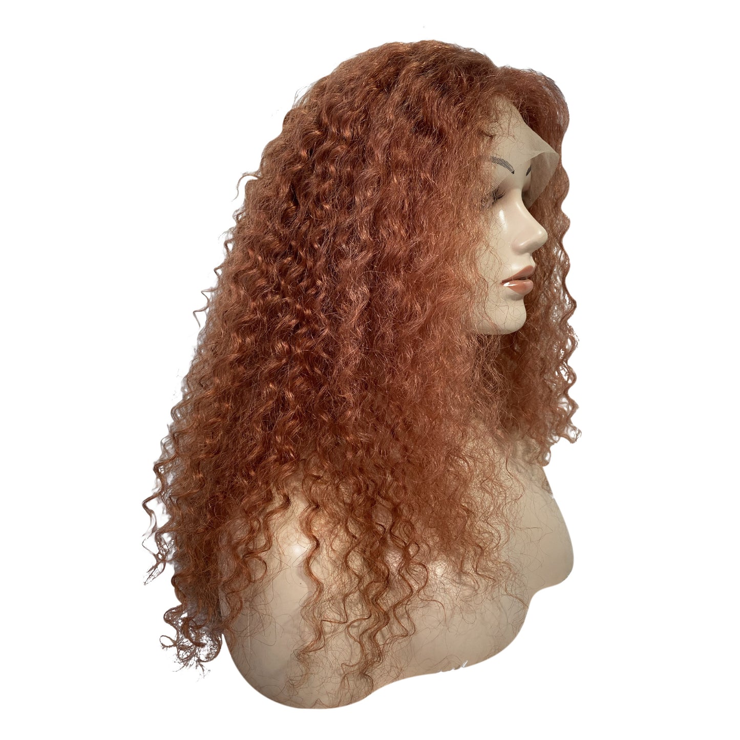 
                  
                    24" Malaysian Curls Frontal Lace Wig - Orange - 13A Grade - Side
                  
                