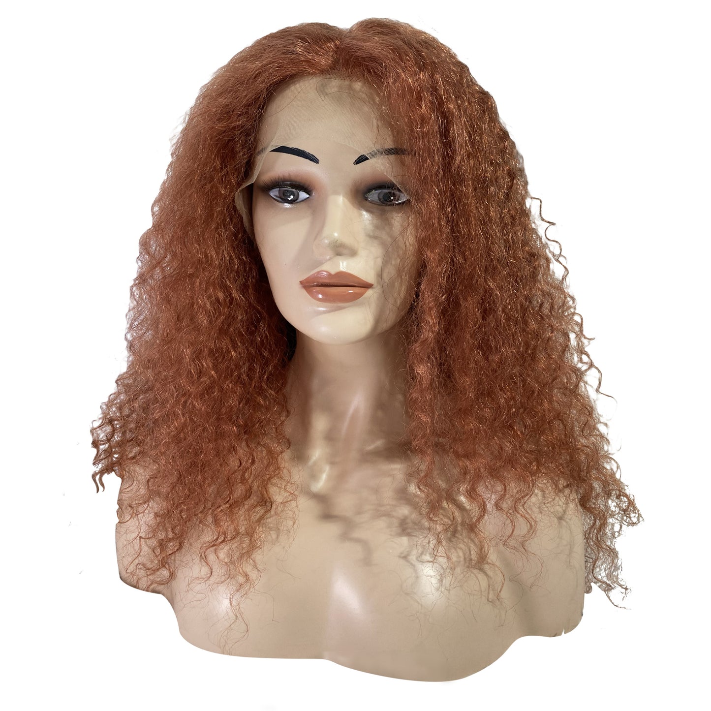 
                  
                    24" Malaysian Curls Frontal Lace Wig - Orange - 13A Grade- front
                  
                