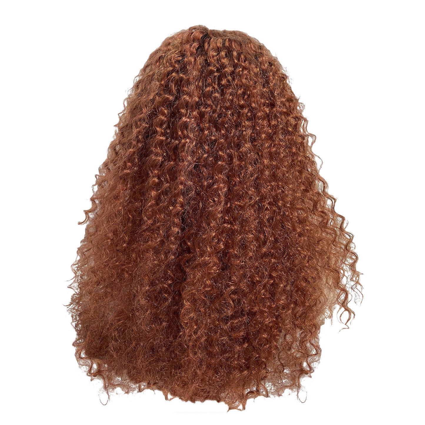 
                  
                    24" Malaysian Curls Frontal Lace Wig - Orange - 13A Grade- back
                  
                