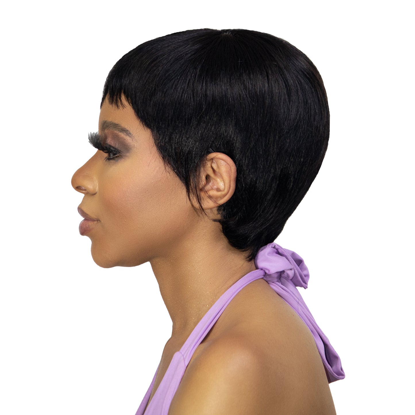 
                  
                    6" Pixie Cut Wig - 1# Black-side
                  
                