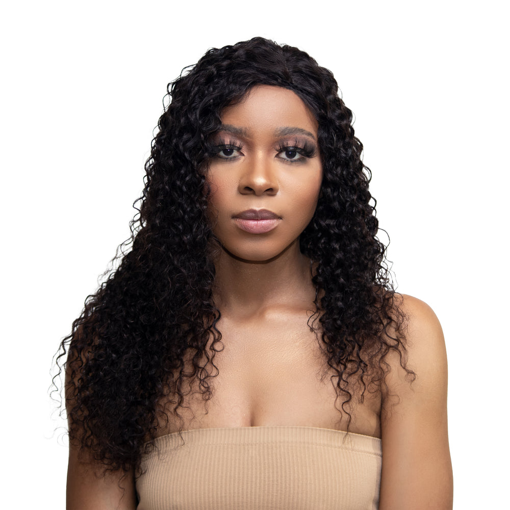 
                  
                    24" Jerry Curls Lace Wig - 1# Black-front-hairsa.co.za
                  
                