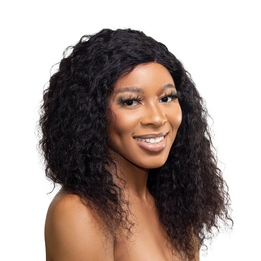 
                  
                    22" Malaysian Curls Lace Wig - 1# Black-side-hairsa.co.za
                  
                