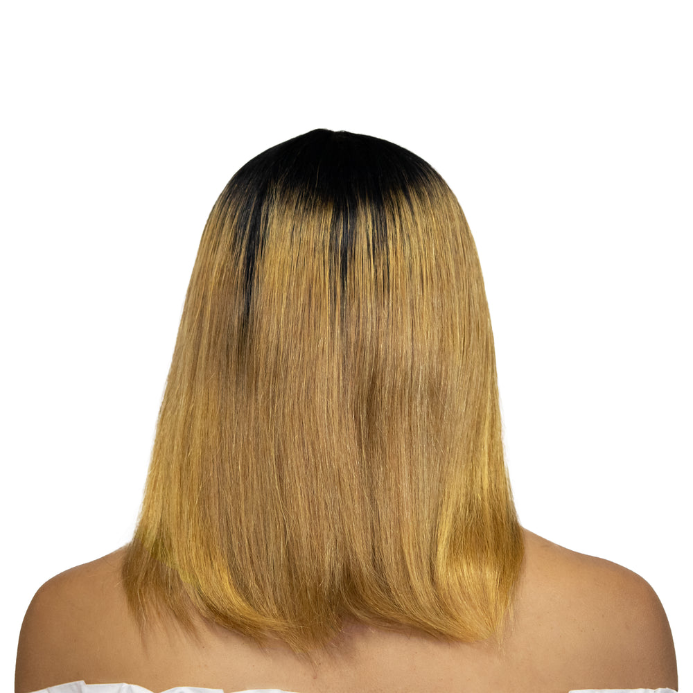 Straight Human Hair Wig - 27# Ombre Blonde-back-hairsa.co.za