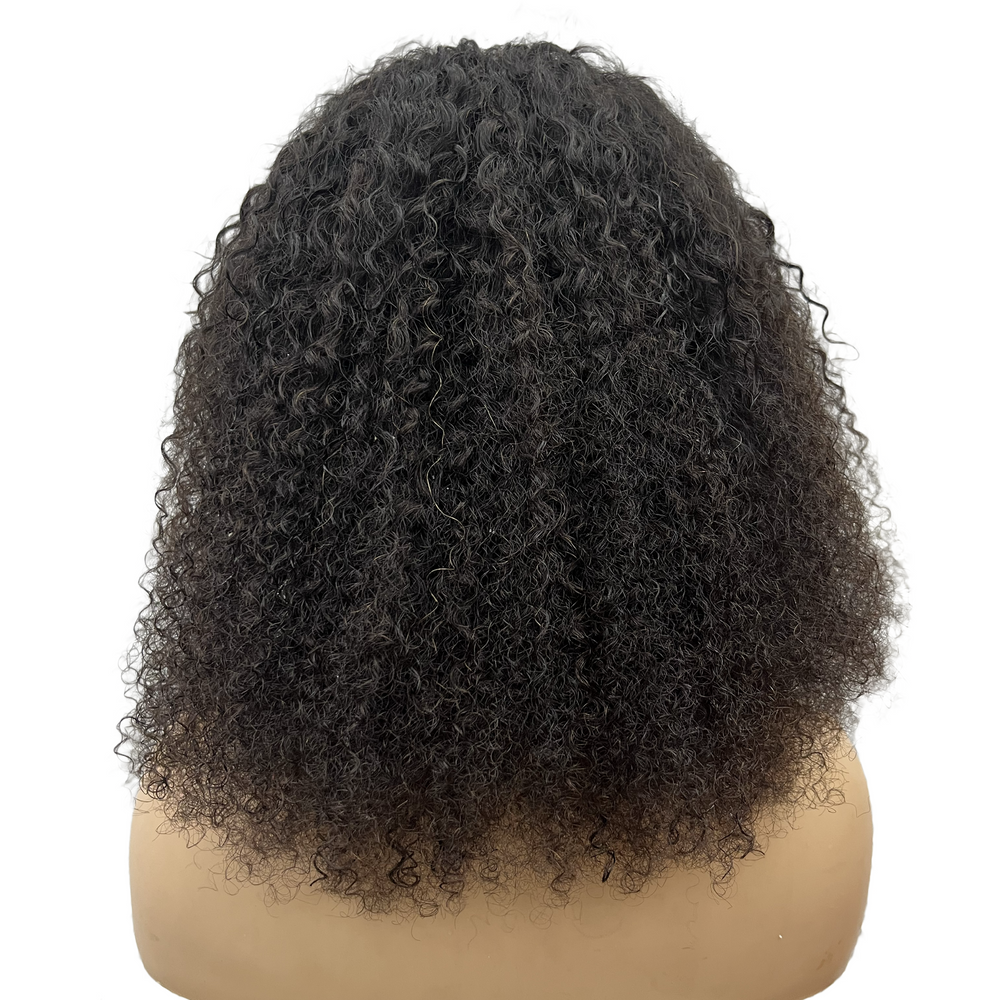
                  
                    16" Kinky Curls Frontal Lace Wig - 1# Black - 13A Grade-back
                  
                