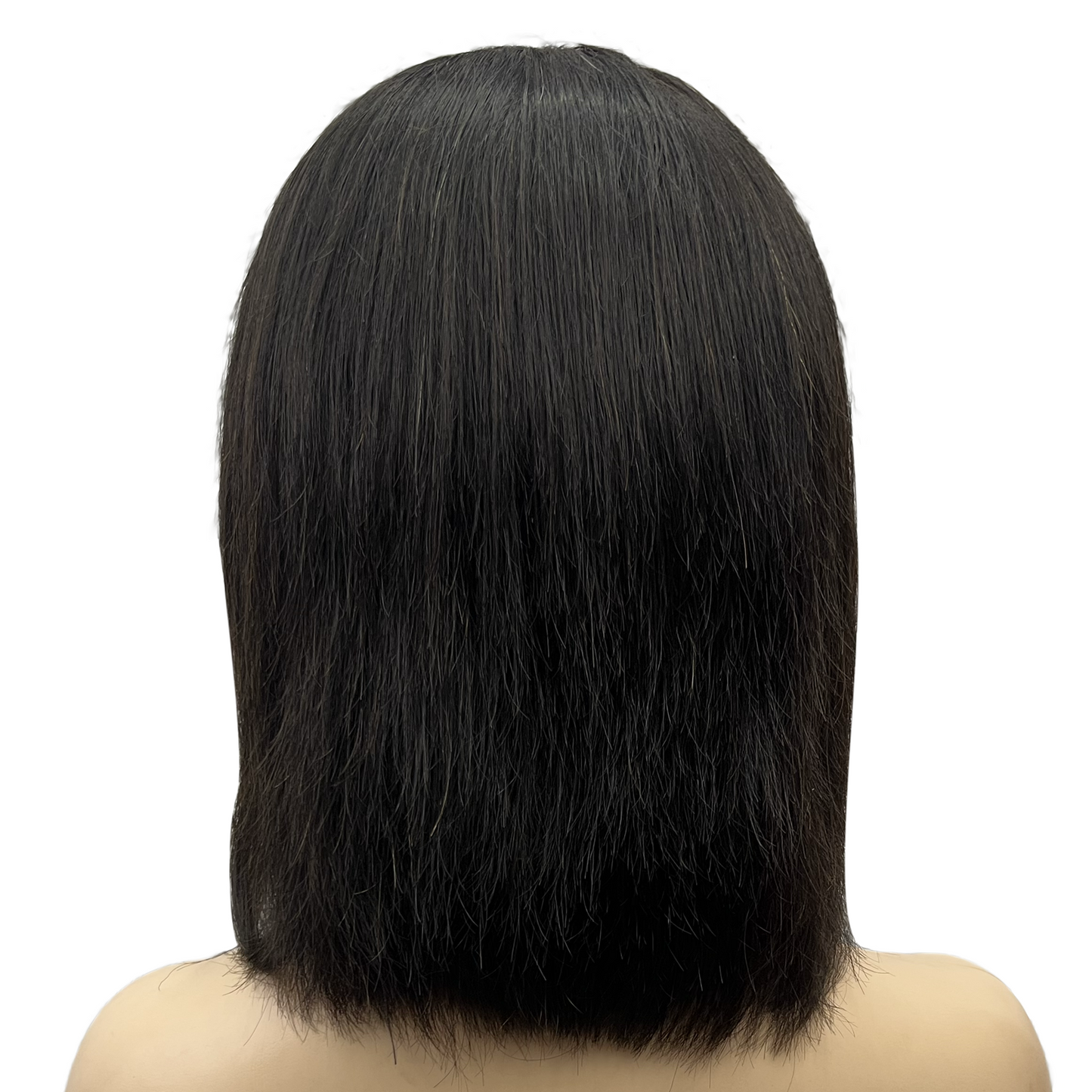 
                  
                    14" Straight Human Hair Bob Lace Frontal Wig - 1# Black - 13A Grade-back
                  
                