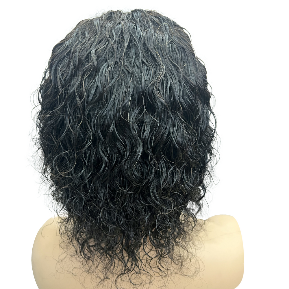
                  
                    10" Water Wave Frontal Lace Wig - 1# Black - 13A Grade-back
                  
                