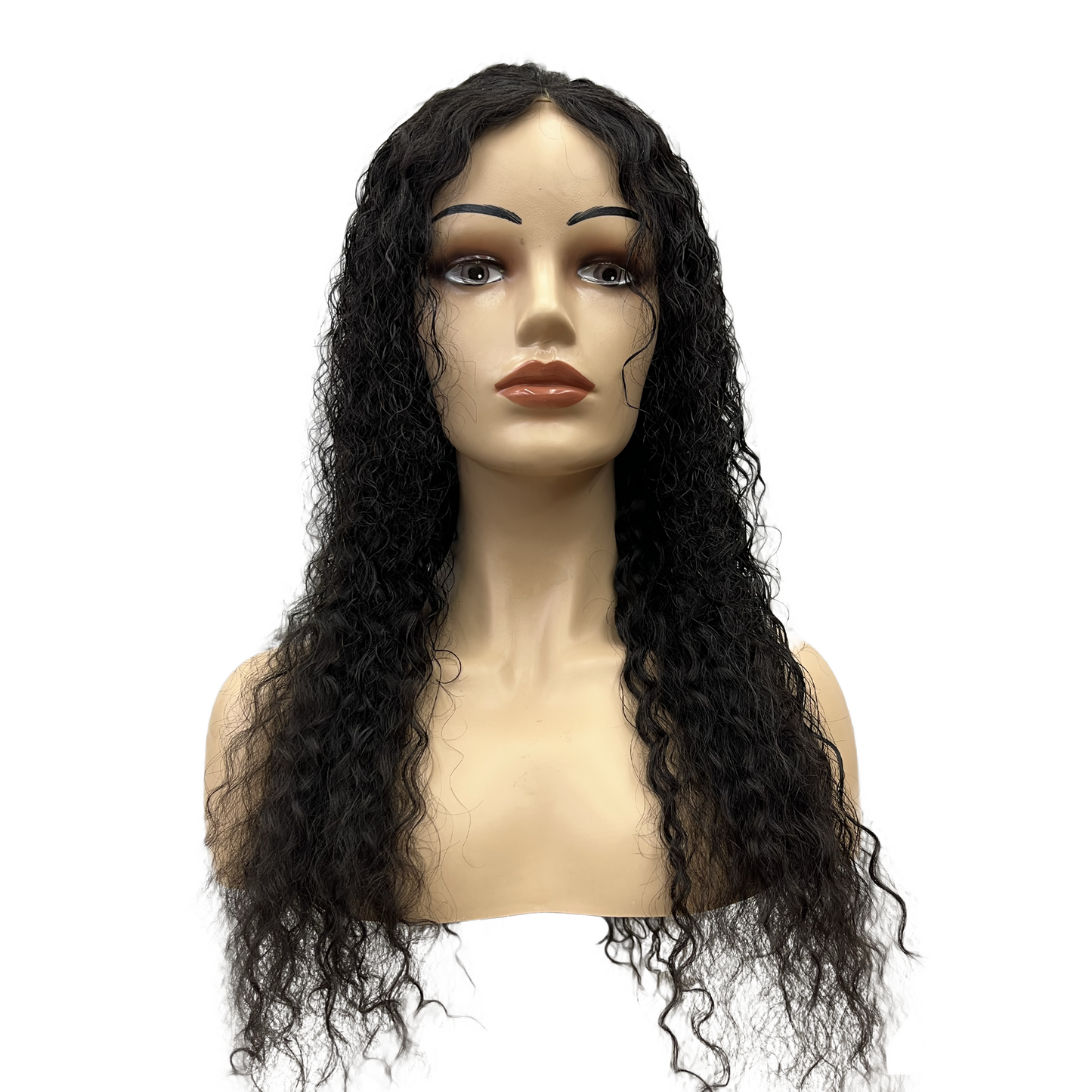 
                  
                    28" Loose Deep Frontal Lace Wig - 1# Black - 13A Grade-front
                  
                