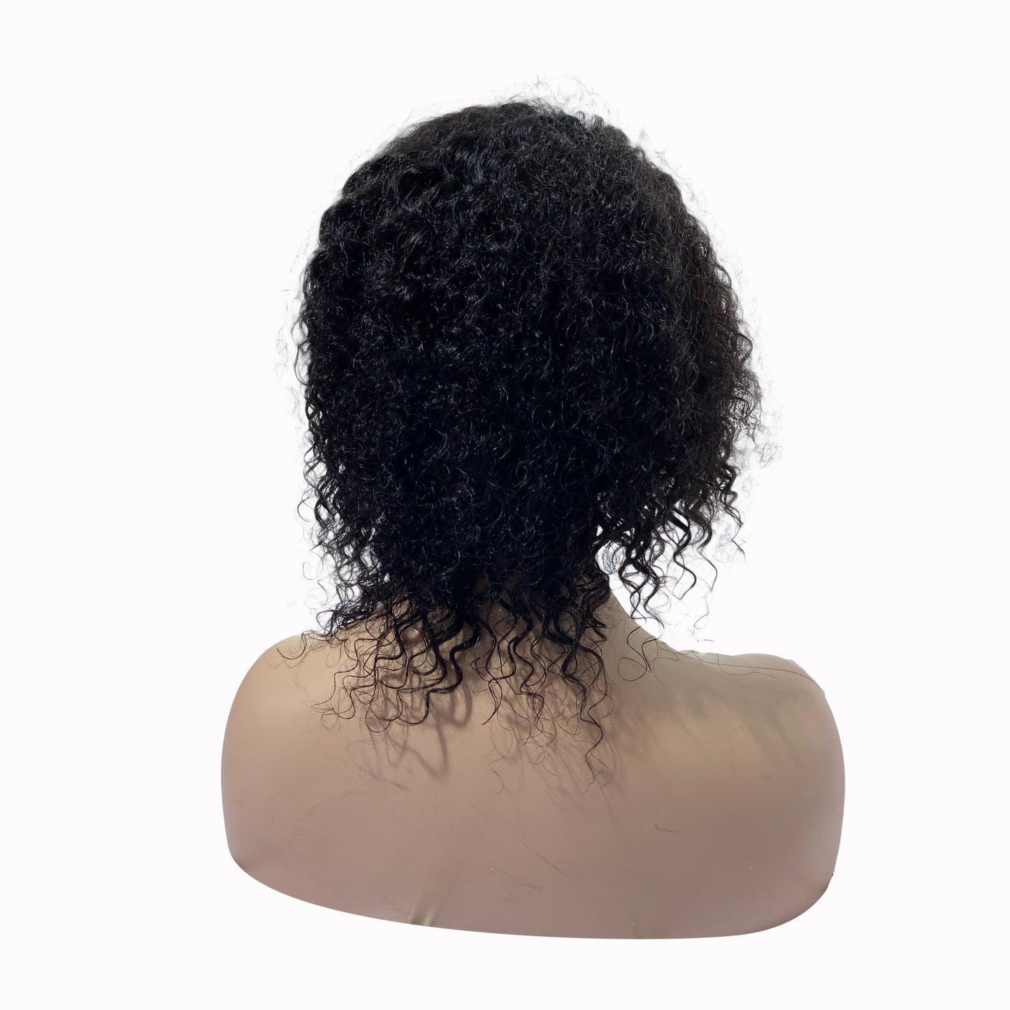 
                  
                    10" Malaysian Curls Three Way Lace Wig - 1# Black - 13A Grade | back
                  
                