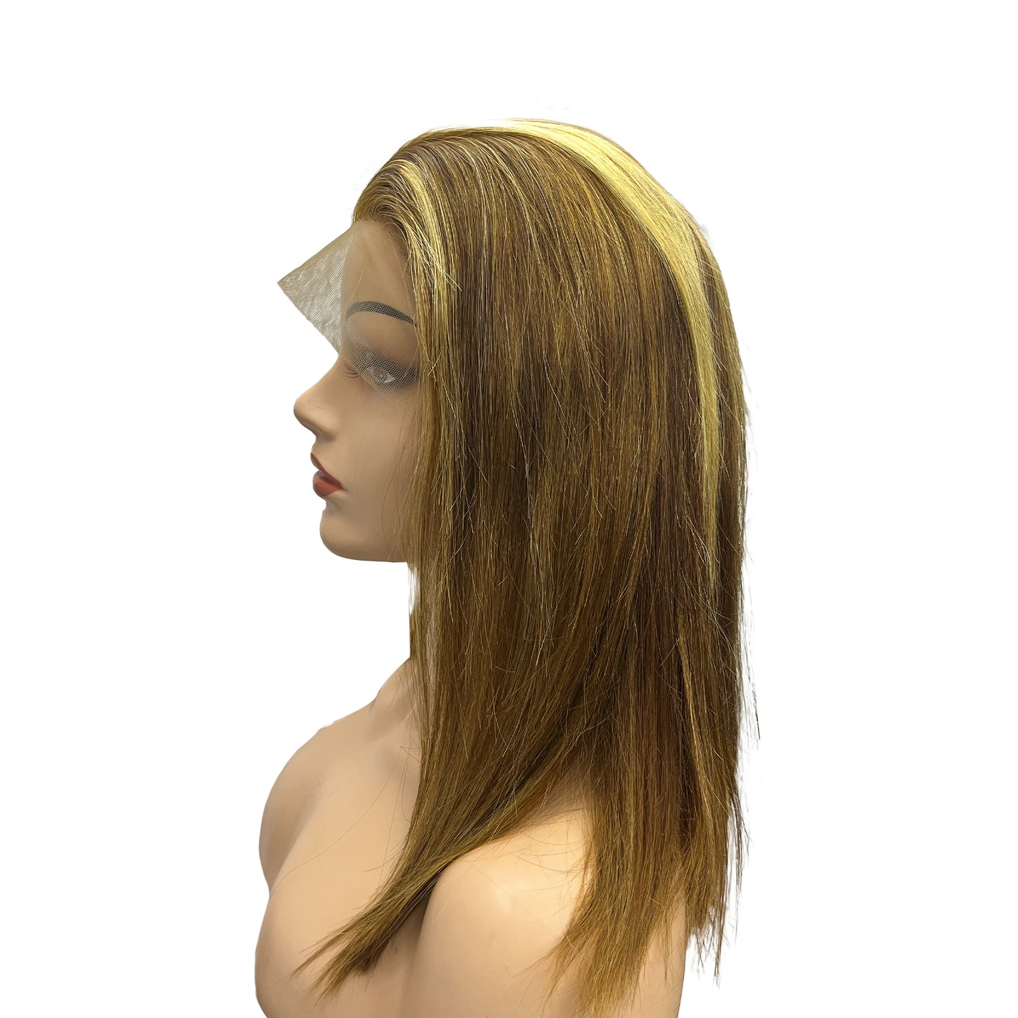 
                  
                    16" Straight Human Hair Lace Wig - 4-27# Highlight-side
                  
                