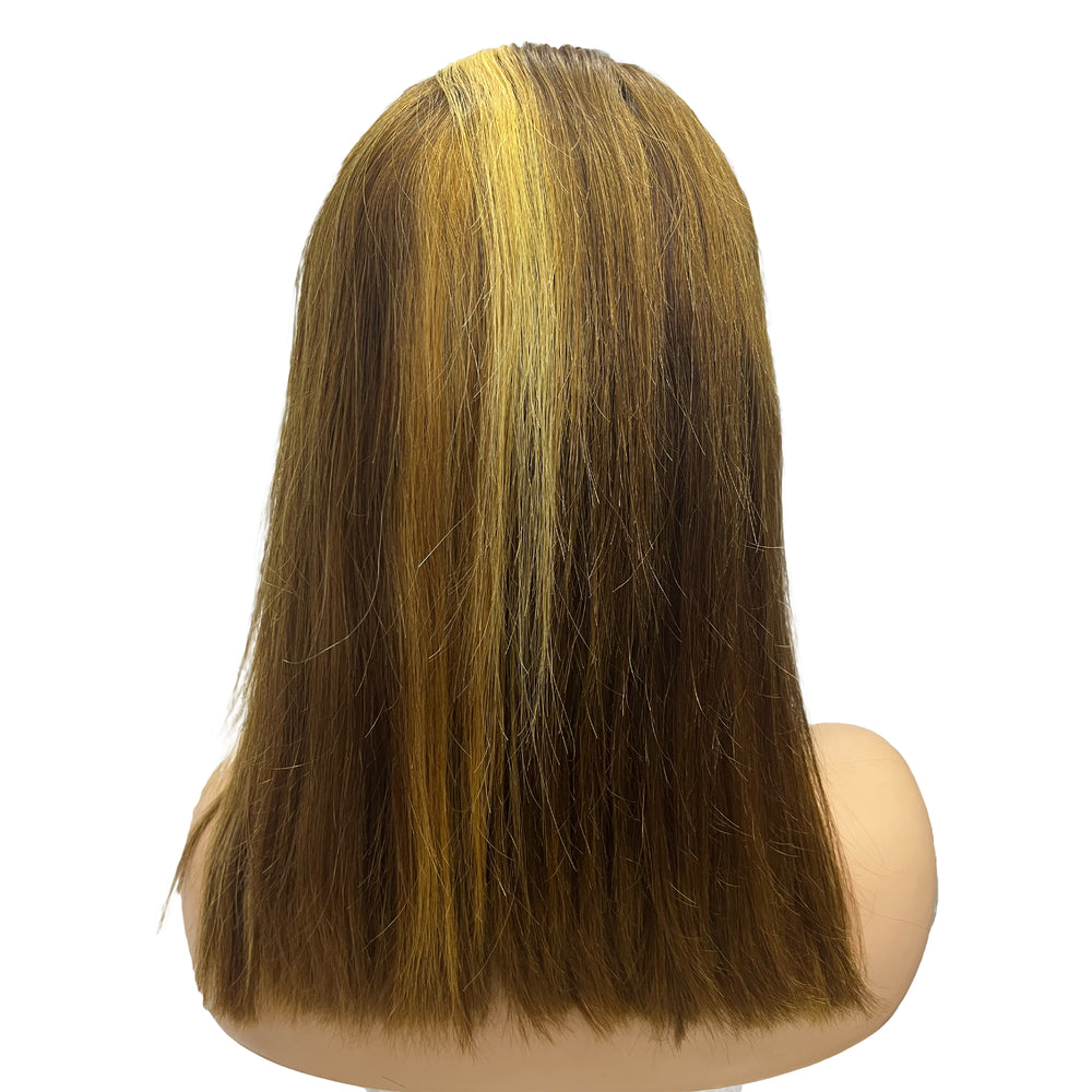 
                  
                    16" Straight Human Hair Lace Wig - 4-27# Highlight-back
                  
                